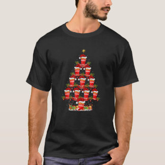 T-shirt Fraisé Poulet Noël Éclairage Poulet Frit Christma