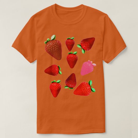 T-shirt fraises (Design devant)