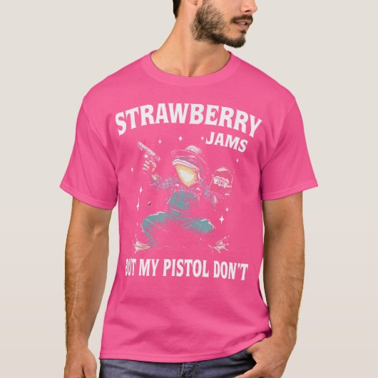 T-shirt Fraises Confitures Mais Pas Mes Armes (Devant)