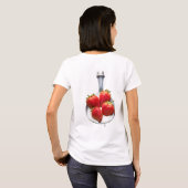 T-shirt Fraises et crème (Dos entier)
