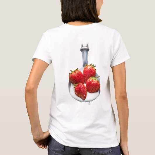T-shirt Fraises et crème (Dos)