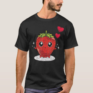 T-shirt Framboise rouge Berry Fruit d'été mignonne fraise
