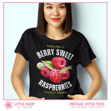 Framboises sucrées aux fruits vintages