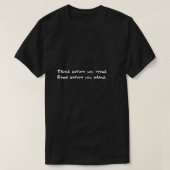 T-shirt Fran Lebowitz The Fran Lebowitz Reader Pensez avan (Design devant)