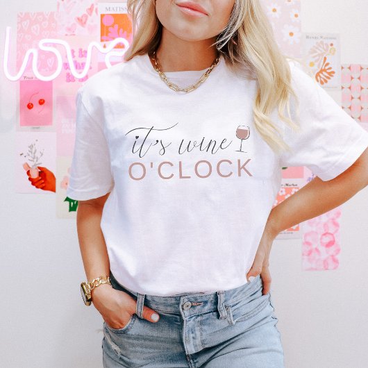 T-shirt FRANCA Wine O'Clock Bachelorette Party Group