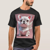 T-shirt Français blanc mignon (Devant)