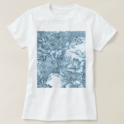 T-shirt Français bleu minable Toile (Design devant)