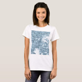 T-shirt Français bleu minable Toile (Devant entier)