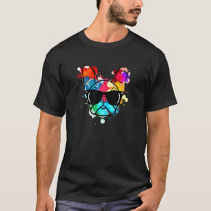 T-shirt Français Buldog Eau Couleur Frenchie Chien Maman P