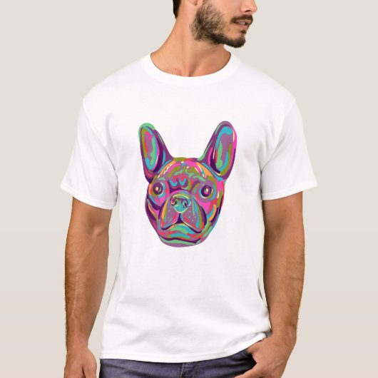 T-shirt Français Bulldog Frenchie Bouledogue Chef français (Devant)