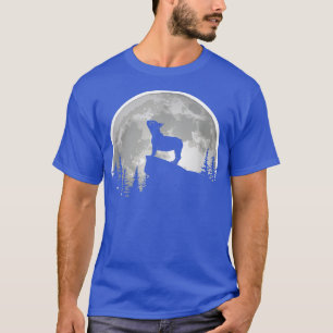 T-shirt Français Bulldog Frenchie Howling Lune
