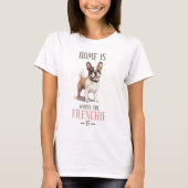 T-shirt Français Bulldog mignon Frenchie Drôle Citer chien (Devant)