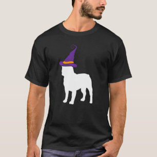 T-shirt Français Bulldog Witch Casquette Lazy Costume Hall