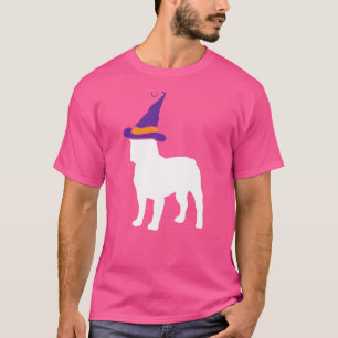 T-shirt Français Bulldog Witch Casquette Lazy Costume Hall