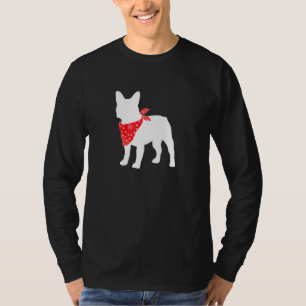 T-shirt Français Chien à Chien à Chien à Chien Portant Une