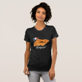 T-shirt Français Croissant Lover France Drapeau Francophil (Devant entier)