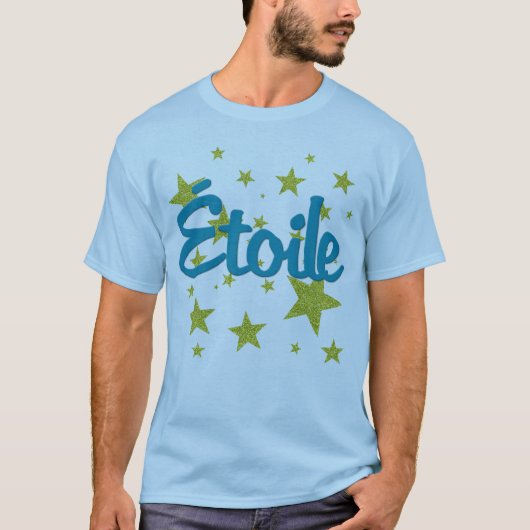 T-shirt Français d'Etoile avec des étoiles (Devant)