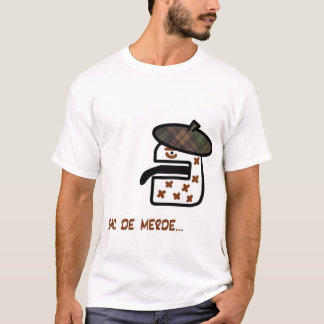 T-shirt Français, sac de merde