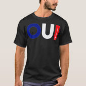 T-shirt Français Word Oui Signification Oui Drôle Enseigna (Devant)