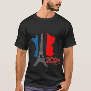 T-shirt france 2024,JO , PARIS 