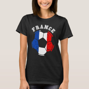 T-shirt France Ball France Soccer Team Français Drapeau Fr