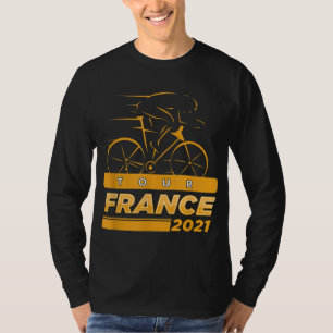 T-shirt France Bicycle Français Road Racing Summer Tour Fr