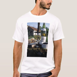 T-shirt France, Bourgogne, Chablis. Vin local et