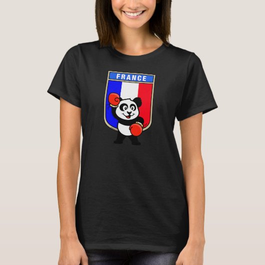 T-shirt France Boxe Panda (Devant)