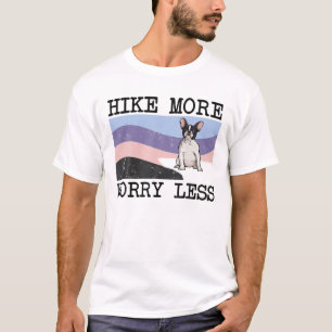 T-shirt France Bulldog Randonnée Plus Inquiète Moins Graph