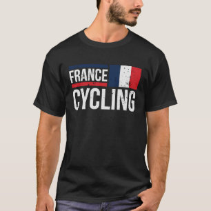 T-shirt France Cycliste Vélo Course À Vélo Français F