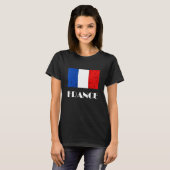 T-shirt France Drapeau Français Drapeau Français Racines F (Devant entier)