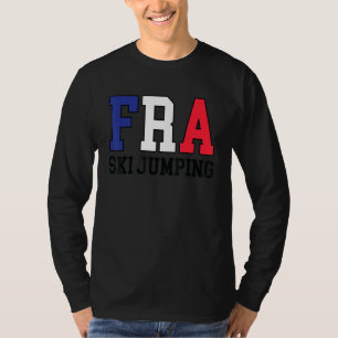 T-shirt France Drapeau Saut À Ski Français Fra Saut À Ski