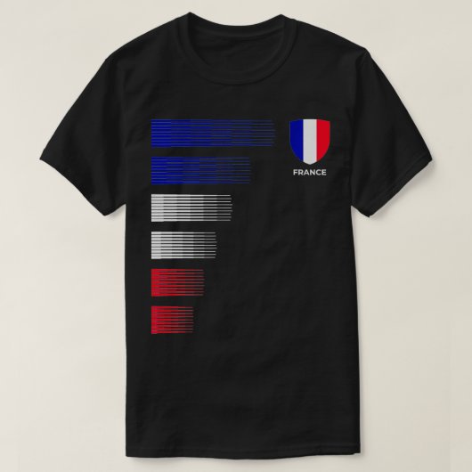 T-shirt France Flag Emblem Patriotic French National Pride (Design devant)