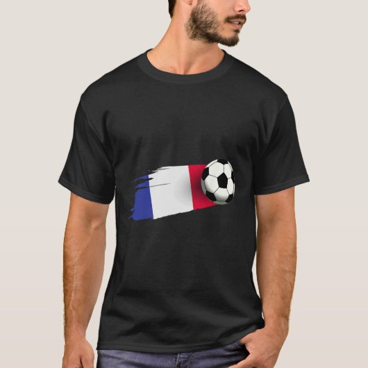 T-shirt France Flag Jersey French Soccer Team French _1  (Devant)