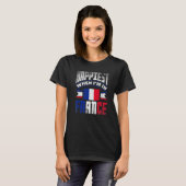 T-shirt France France France Le Drapeau Le Plus Heureux Qu (Devant entier)