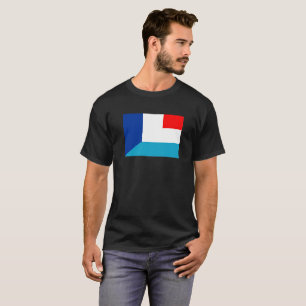 T-shirt france luxembourg drapeau pays demi symbole
