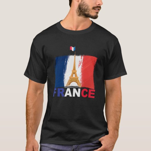 T-shirt france paris (Devant)