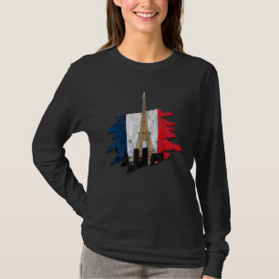T-shirt France Paris Bonjour Marseille Monaco Eiffe