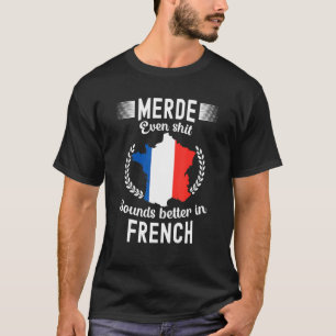 T-shirt France Paris Bonjour Marseille Monaco Eiffe