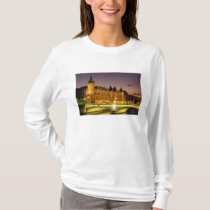 T-shirt France, Paris, Conciergerie et Seine au