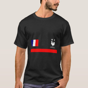 T-shirt France Soccer Jersey Style French Football Rooster