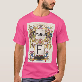 T-shirt Francine Calligraphie Vintage et moderne Crafter G
