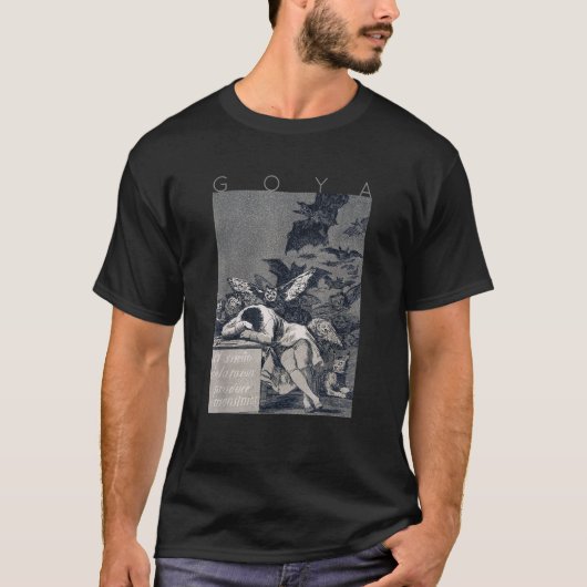 T-shirt Francisco Goya Le sommeil de la raison produit Mon (Devant)