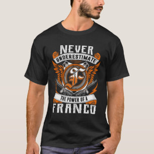 T-shirt FRANCO - Ne jamais sous-estimer personnalisé