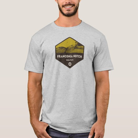 T-shirt Franconia Notch State Park New Hampshire (Devant)