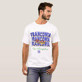 T-shirt Franconia Ridge Loop New Hampshire (Devant entier)