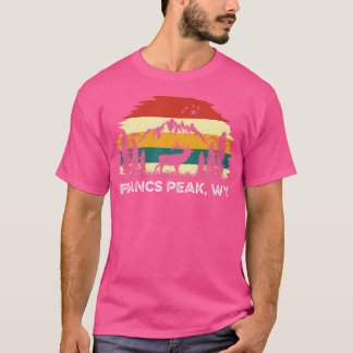 T-shirt Francs Peak Wy Mountain Randonnée Nature Camp exté
