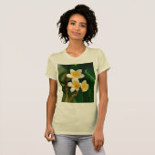 T-shirt Frangipani jaune (Devant entier)