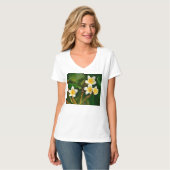 T-shirt Frangipani jaune (Devant entier)