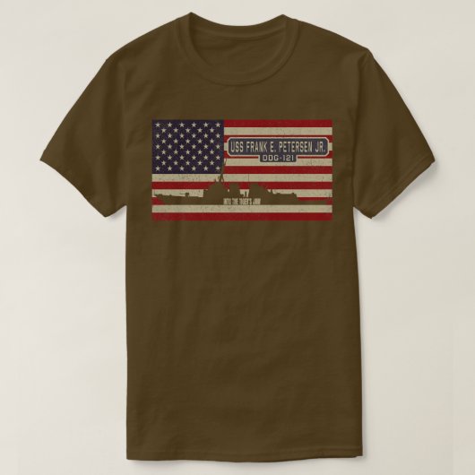 T-shirt Frank E Petersen Jr DDG121 Arleigh Burkeclass Guid (Design devant)